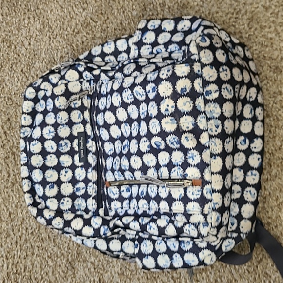 Vera Bradley Handbags - Vera Bradley Blue and White Patterned Backpack